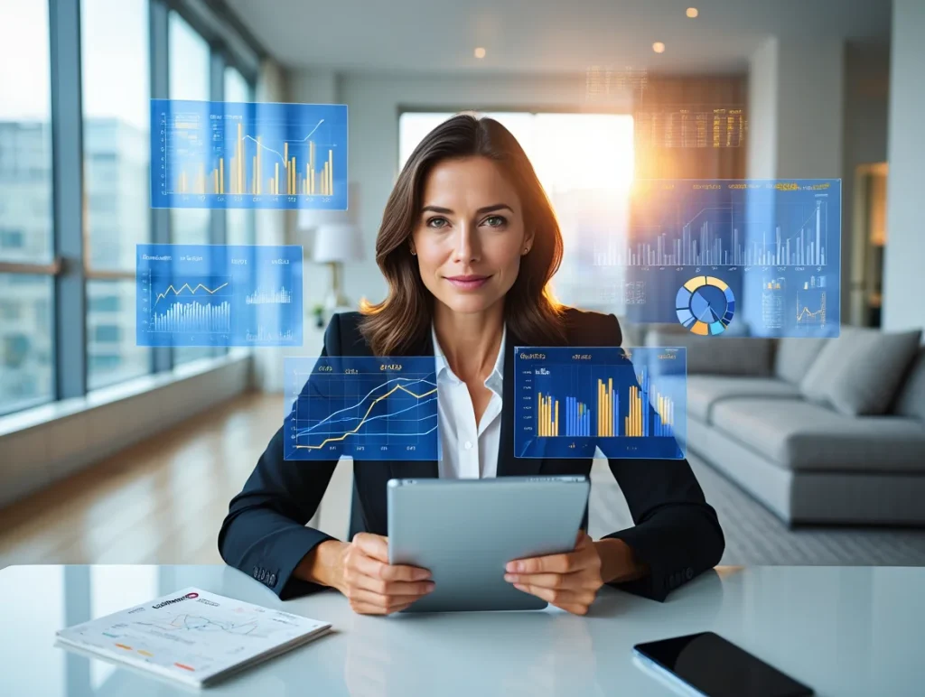 femme avec grilles de statistiques pour faire des probabilités euromillions